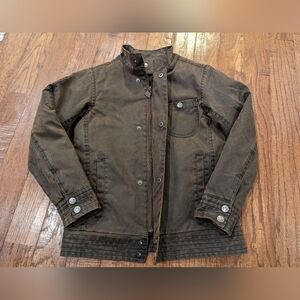 Appaman jacket  waxed cotton bomber coat, kids size 10 Like New!